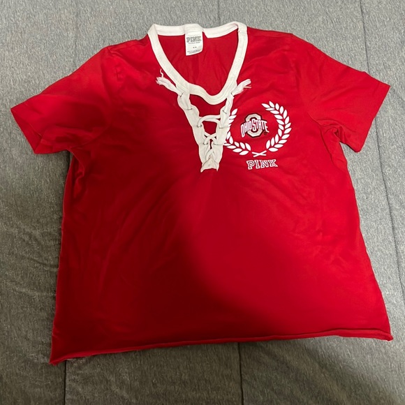 PINK Ohio state crop top - Picture 1 of 1